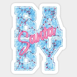 Santa Baby Christmas Light Sticker